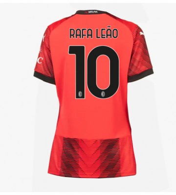 AC Milan Rafael Leao #10 Hemmatröja Kvinnor 2023-24 Kortärmad